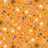 Fabric P & B Textiles Orange Spooky Halloween Toss Little Darlings Halloween by the Quarter Yard 6185-O