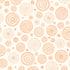 Fabric P & B Textiles Orange Tossed Geo Wheels Mini Menagerie by the Quarter Yard MMEN6121-EJ