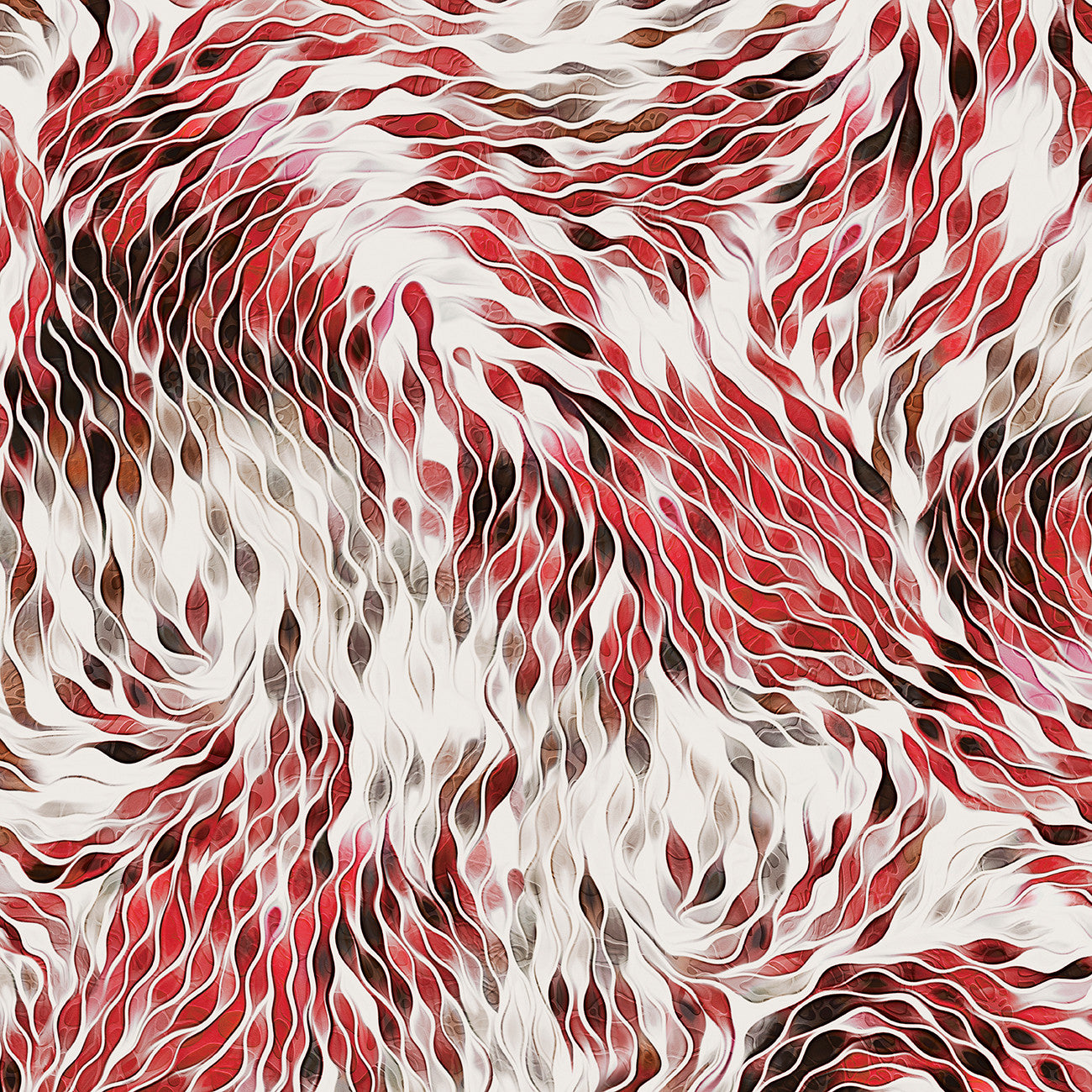 Fabric P & B Textiles Red Harmonious Strokes Vitality 108" Wide Back by the Quarter Yard VITW6018-R