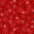 Red fabric with white snowflakes and black lines on a red background