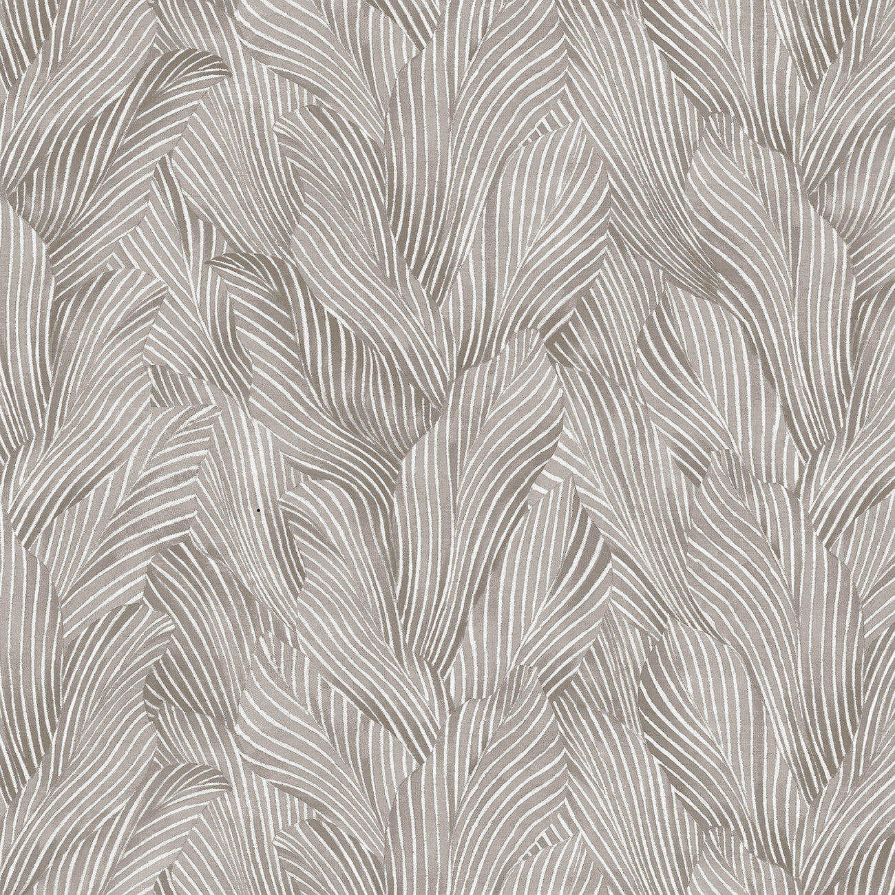 Fabric P & B Textiles Silver Tonal Leaves Earth Tones 108" Wide Back by the Quarter Yard EARW05785-S