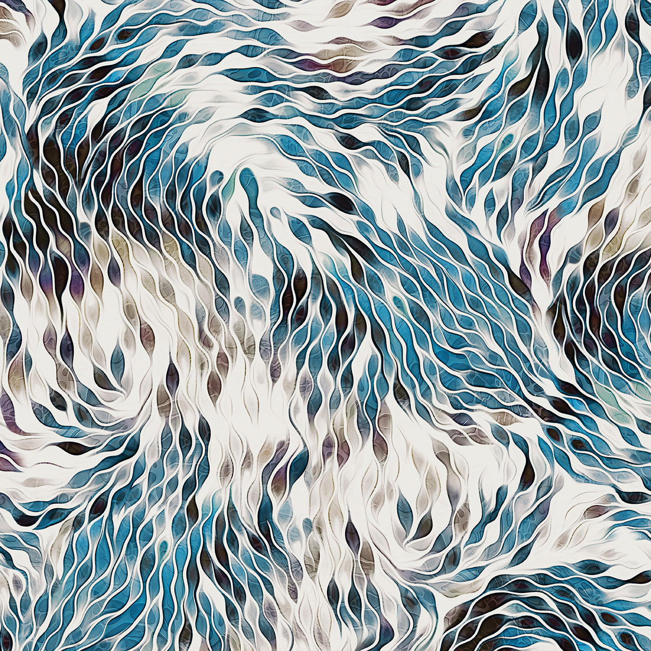 Fabric P & B Textiles Teal Harmonious Strokes Vitality 108" Wide Back by the Quarter Yard VITW6018-T