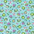 Fabric P & B Textiles Teal Tossed Pals Pondside Pals by the Quarter Yard POND-6036-T