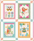 Fabric P & B Textiles Things with Wings Quilting Panel TWWI5997-PA