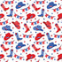 Fabric P & B Textiles White Boots and Hats Allover Patriotic Minis by the Quarter Yard PMIN6060-W