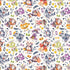 Fabric P & B Textiles White Character Costume Toss Little Darlings Halloween by the Quarter Yard 6184-W