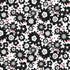 Fabric P & B Textiles White Packed Sketchy Flowers Crimson Royale by the Quarter Yard CROY6066-W