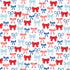 Fabric P & B Textiles White Patriotic Bows Patriotic Minis by the Quarter Yard PMIN6042-W