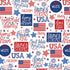 Fabric P & B Textiles White Patriotic Pride Patriotic Minis by the Quarter Yard PMIN6059-W