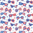 Fabric P & B Textiles White Spectacular Allover Patriotic Minis by the Quarter Yard PMIN6055-W