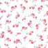 Fabric P & B Textiles White Tossed Flamingos Pondside Pals by the Quarter Yard POND-6037-W