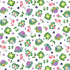 Fabric P & B Textiles White Tossed Pals Pondside Pals by the Quarter Yard POND-6036-W