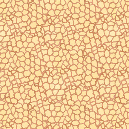 Fabric P & B Textiles Yellow Giraffe Print Mini Menagerie by the Quarter Yard MMEN6120-Y