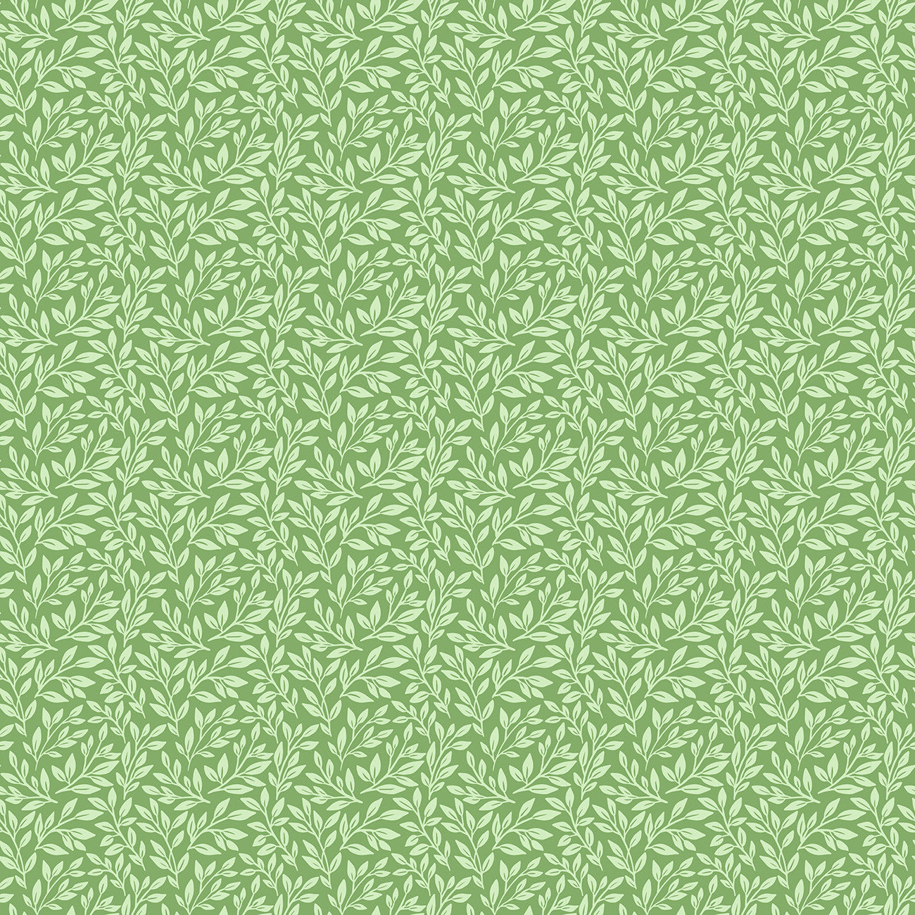 Fabric Poppie Cotton Green Jane Matilda by the Quarter Yard MA25105