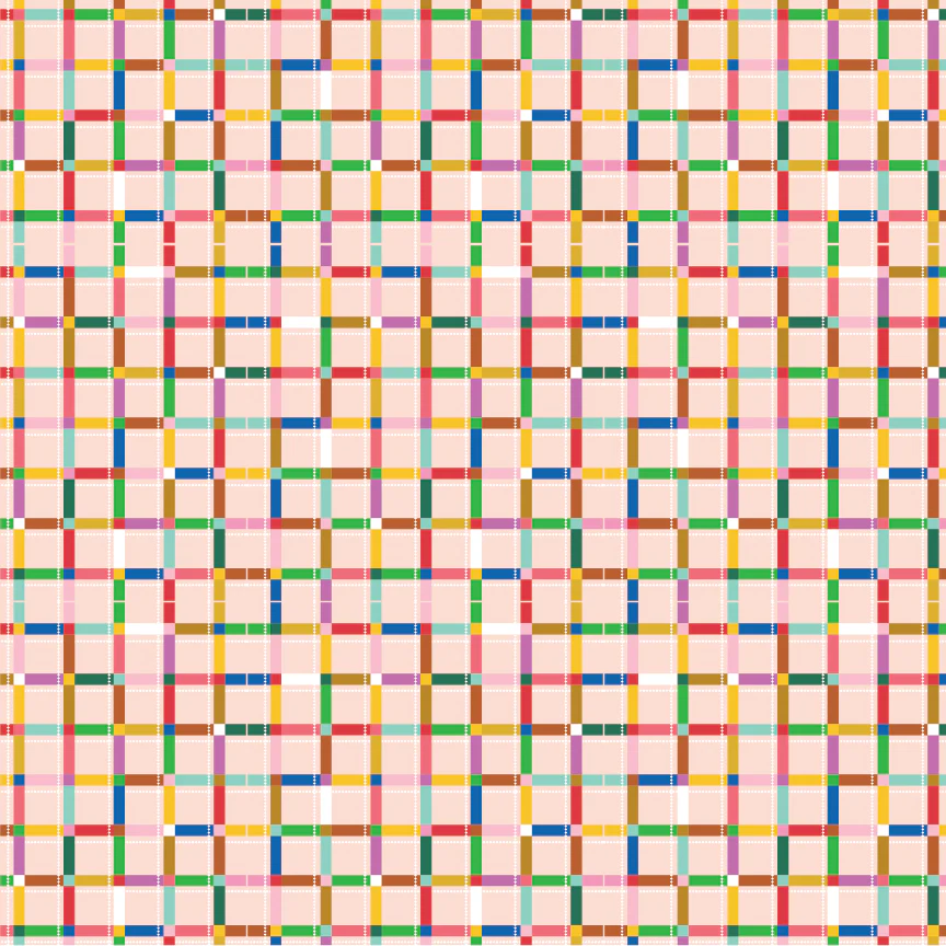 Fabric Poppie Cotton Light Pink Fun Times Hey Love Bug by the Quarter Yard BG25146