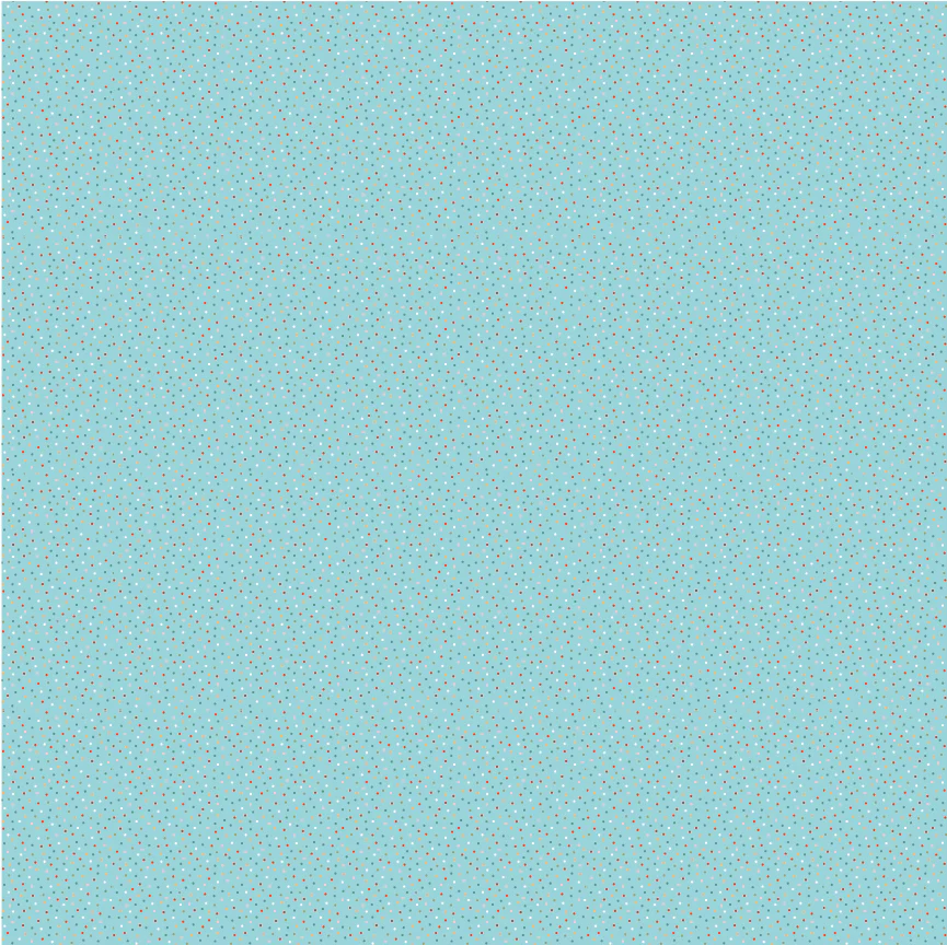 Fabric Poppie Cotton Light Teal Blue Lagoon Country Confetti by the Quarter Yard CC20192
