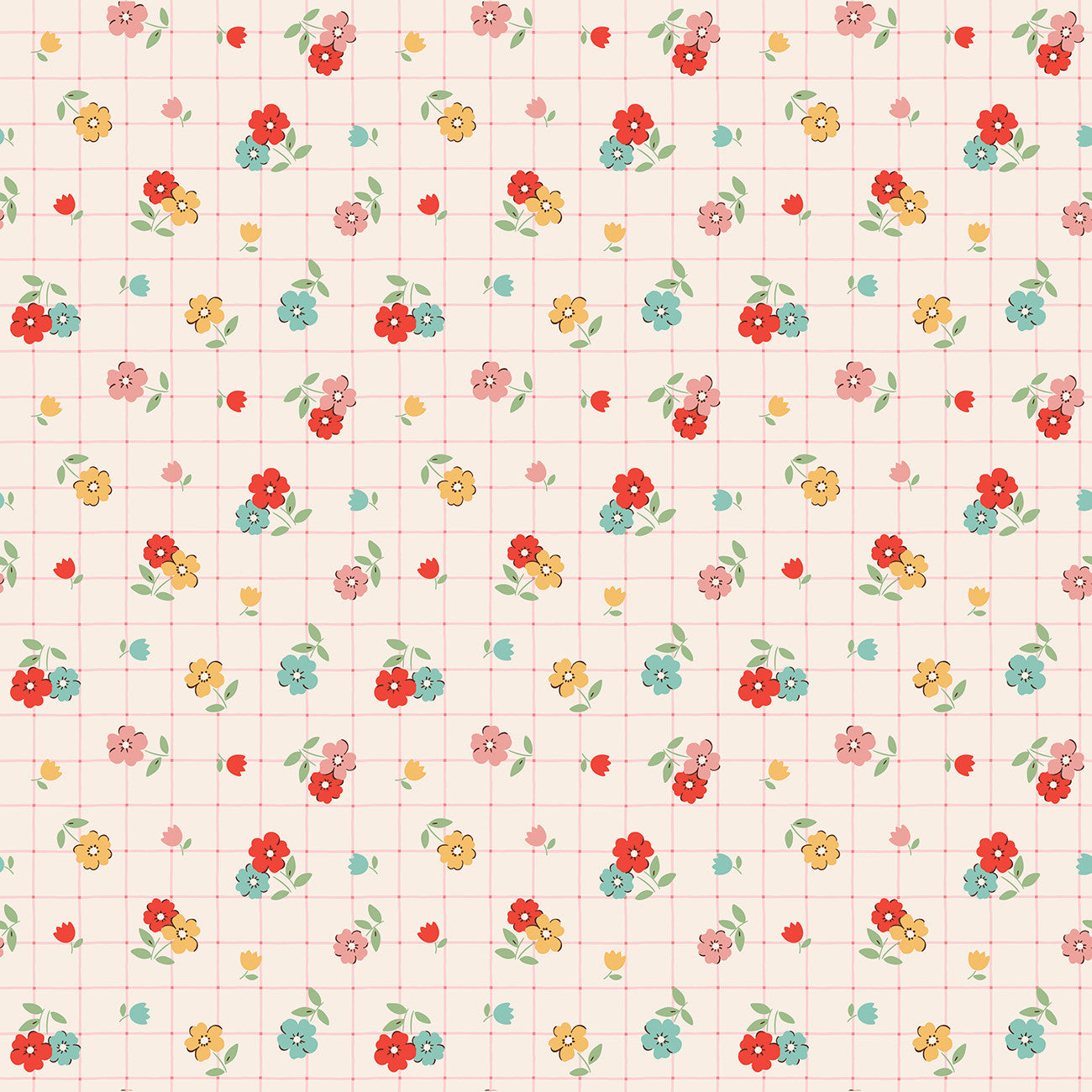 Fabric Poppie Cotton Multi Tea Towel Farmhouse Fancy by the Quarter Yard FH25955
