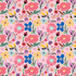 Fabric Poppie Cotton Pink Blooming Hey Love Bug by the Quarter Yard BG25140