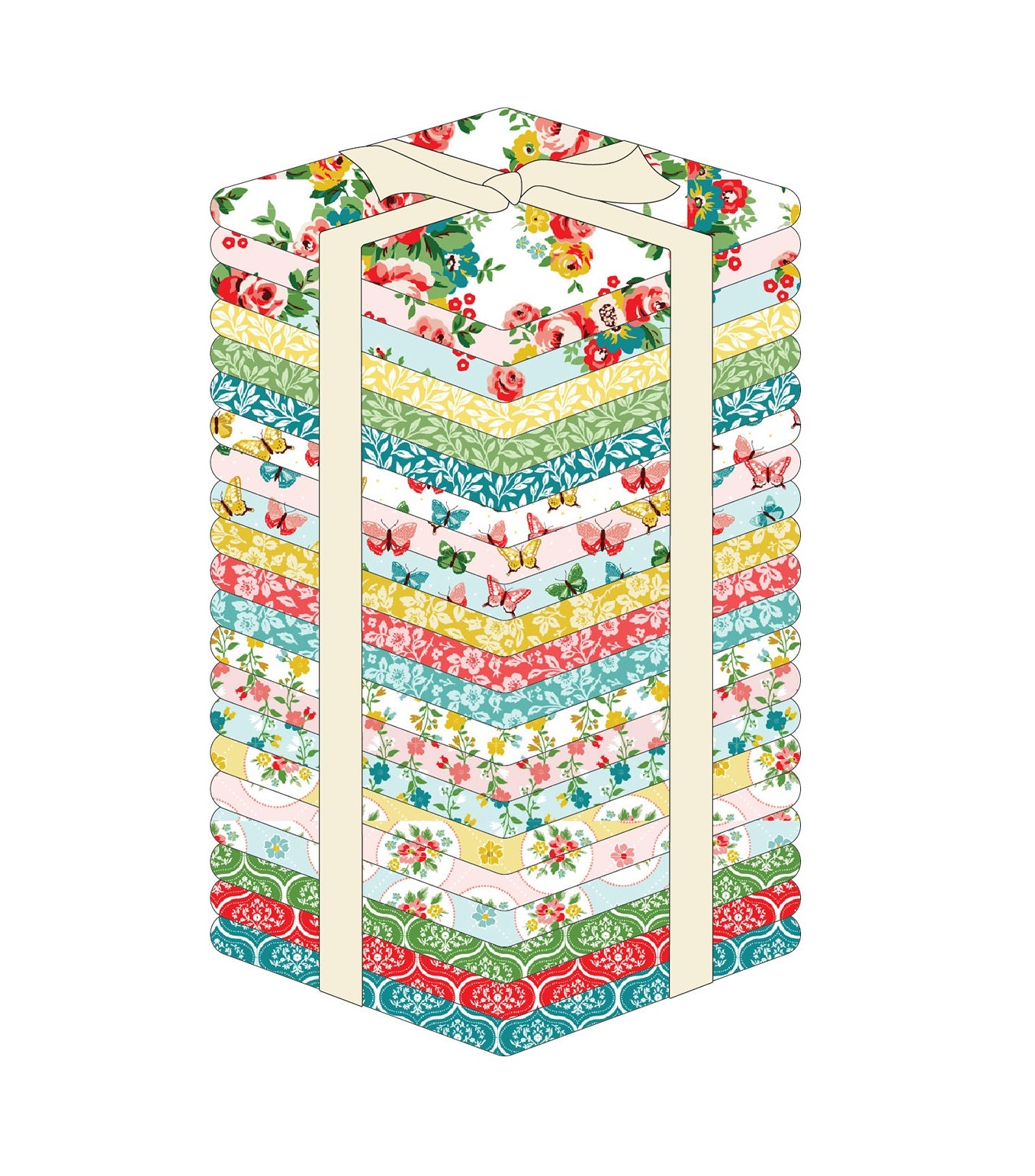 Fabric Poppie Cotton Precuts Matilda 21pc Fat Quarter Bundle MA25123