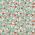Fabric Poppie Cotton Teal Country Flowers Farmhouse Fancy by the Quarter Yard FH25952