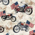 Fabric QT Birch Motorcycles & American Flags Stars Stripes & Steel by the Quarter Yard 31697-E