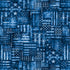 Pattern of blue American flags arranged in a grid.