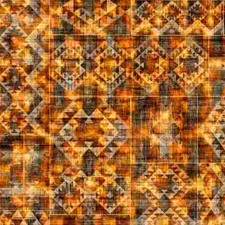 Geometric pattern with orange and brown tones