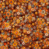 Pattern of colorful flowers on a brown background