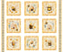 Fabric QT Buzz Buzz Buzz Bee Patches 36" Quilting Panel 31700-X