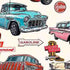 Fabric QT Cream Route 66 Classic Cars & Icons Get Your Kicks 2026 by the Quarter Yard 31668-E