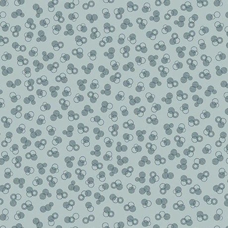 Fabric QT Dusty Aqua Tiny Circles in Linen Blend Wisps on the Wind by the Quarter Yard 31788-BQLIN