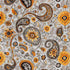 Fabric QT Gray Sunflower Paisley Sunflower Serenade by the Quarter Yard 31806-K
