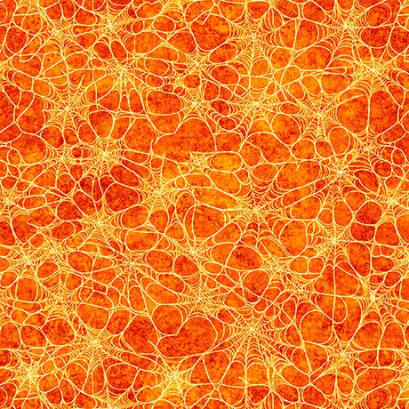Spider web pattern on a textured orange background