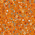 Floral pattern on an orange background