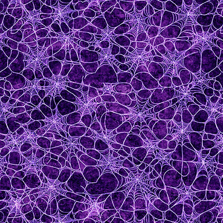 Purple spider web pattern on a dark purple background