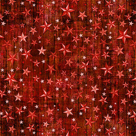 Red star pattern on a textured red background
