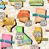 Fabric QT Tan Route 66 State Maps Get Your Kicks 2026 by the Quarter Yard 31670-E