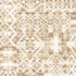 Patterned fabric with geometric design in beige and brown tones