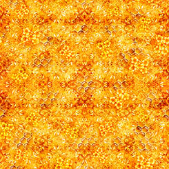 Fabric QT Tangerine Honeycomb Buzz Buzz Buzz by the Quarter Yard 31705-O
