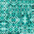 Geometric pattern with teal and white colors
