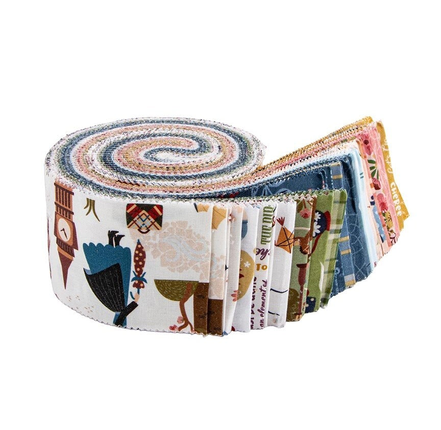 Fabric Riley Blake A Spoonful of Sugar 2.5" Rolie Polie RP-17080-40