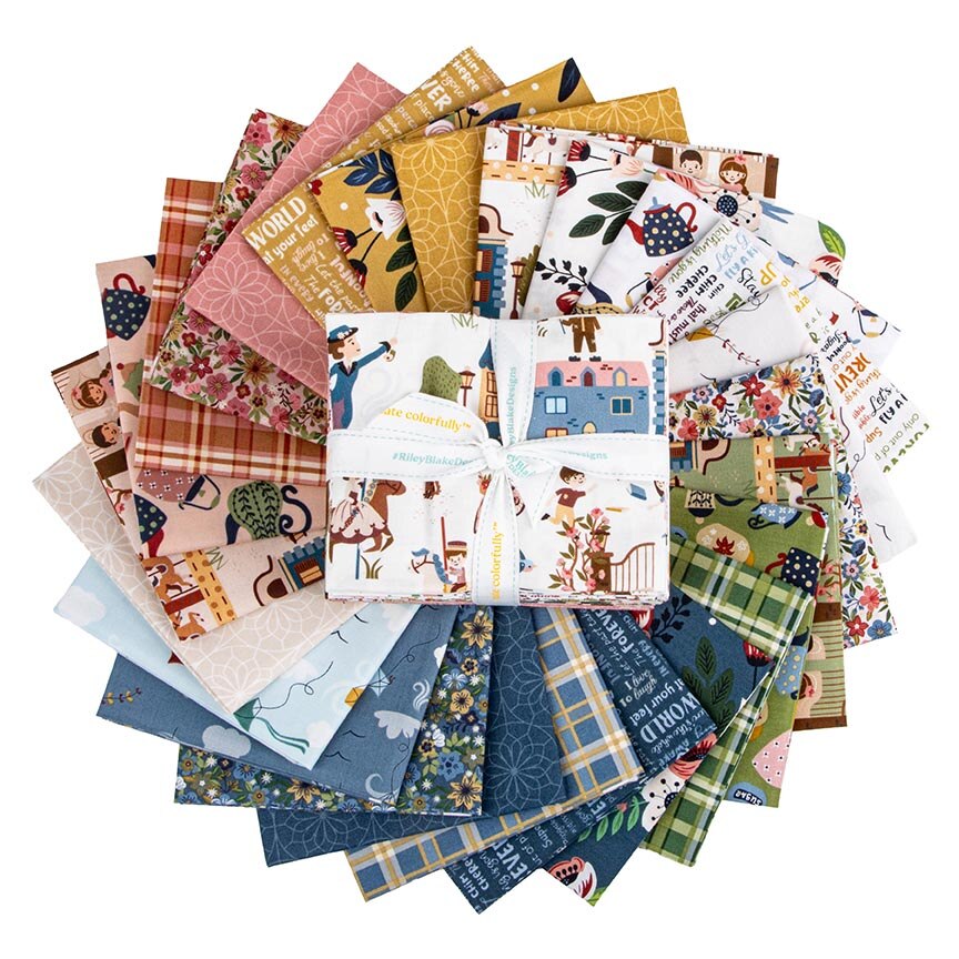 Fabric Riley Blake A Spoonful of Sugar 25pc Fat Quarter Bundle FQ-17080-25