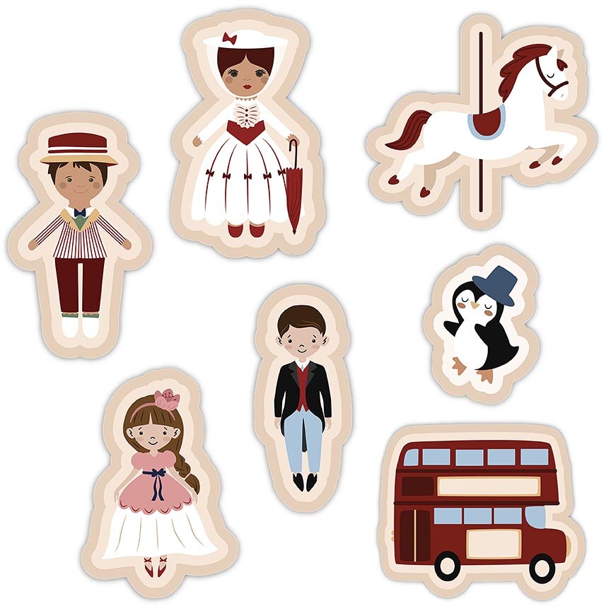 Fabric Riley Blake A Spoonful of Sugar Mary Poppins Storybag Felt Panel FT17088-PANELA