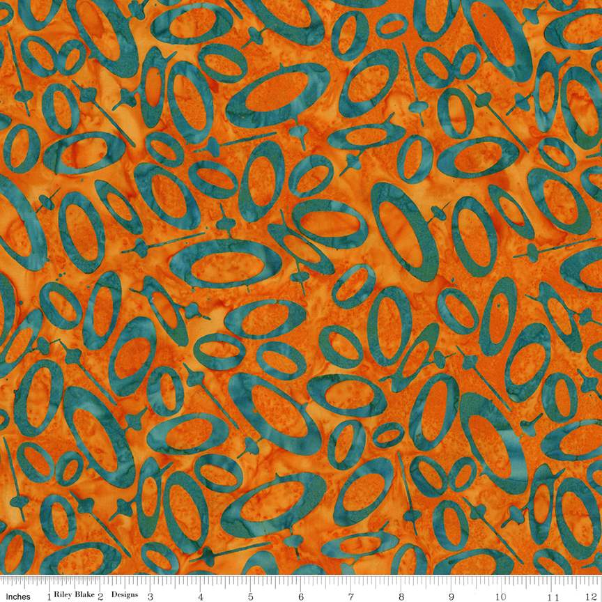 Fabric Riley Blake Alani Ovals Expressions Batiks Retro Revival by the Quarter Yard BT23272-248