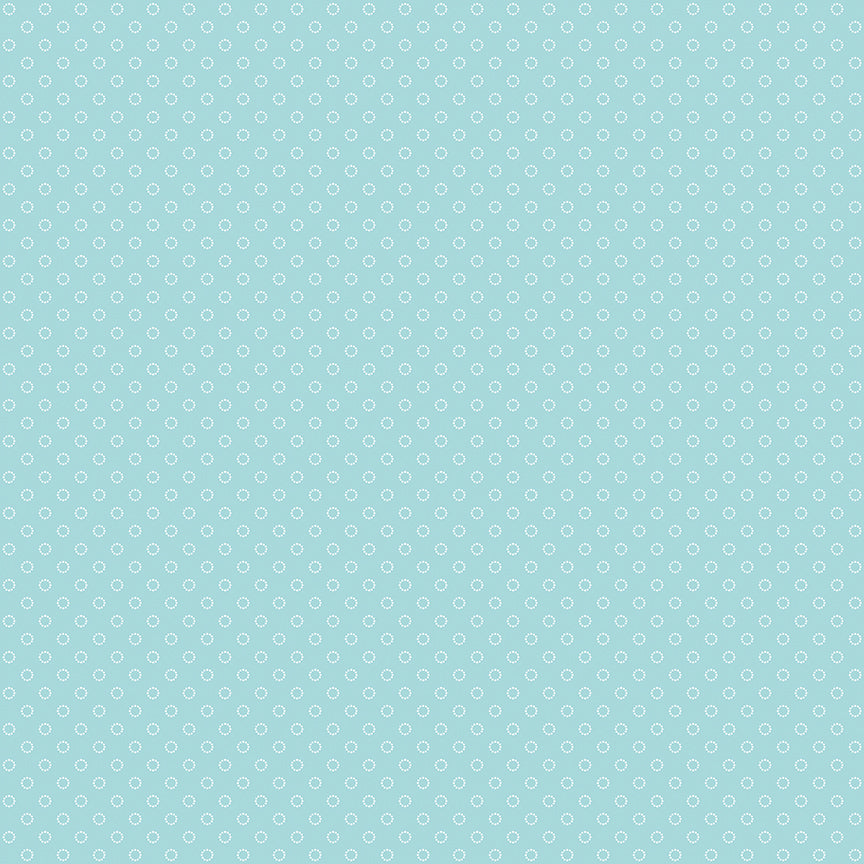 Fabric Riley Blake Aqua Circle Dots Whimsical Woodland by the Quarter Yard C17647-AQUA