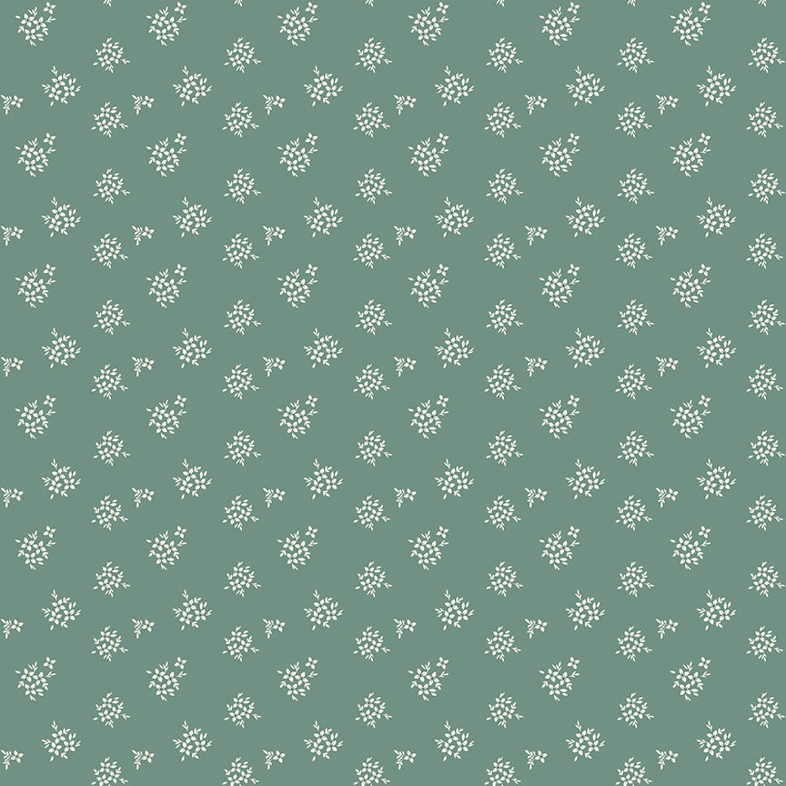 Fabric Riley Blake Aqua Ditsy Renew by the Quarter Yard C17287-AQUA