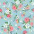 Fabric Riley Blake Aqua Main Correspondence by the Quarter Yard C17560-AQUA