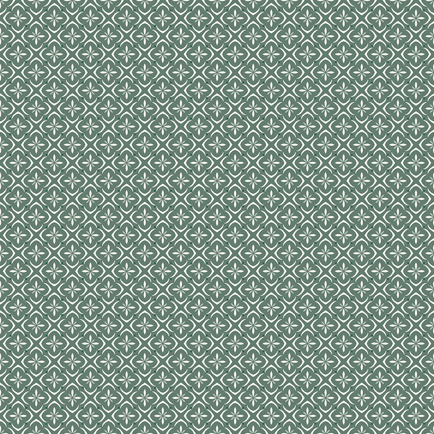 Fabric Riley Blake Aqua Tile Renew by the Quarter Yard C17286-AQUA