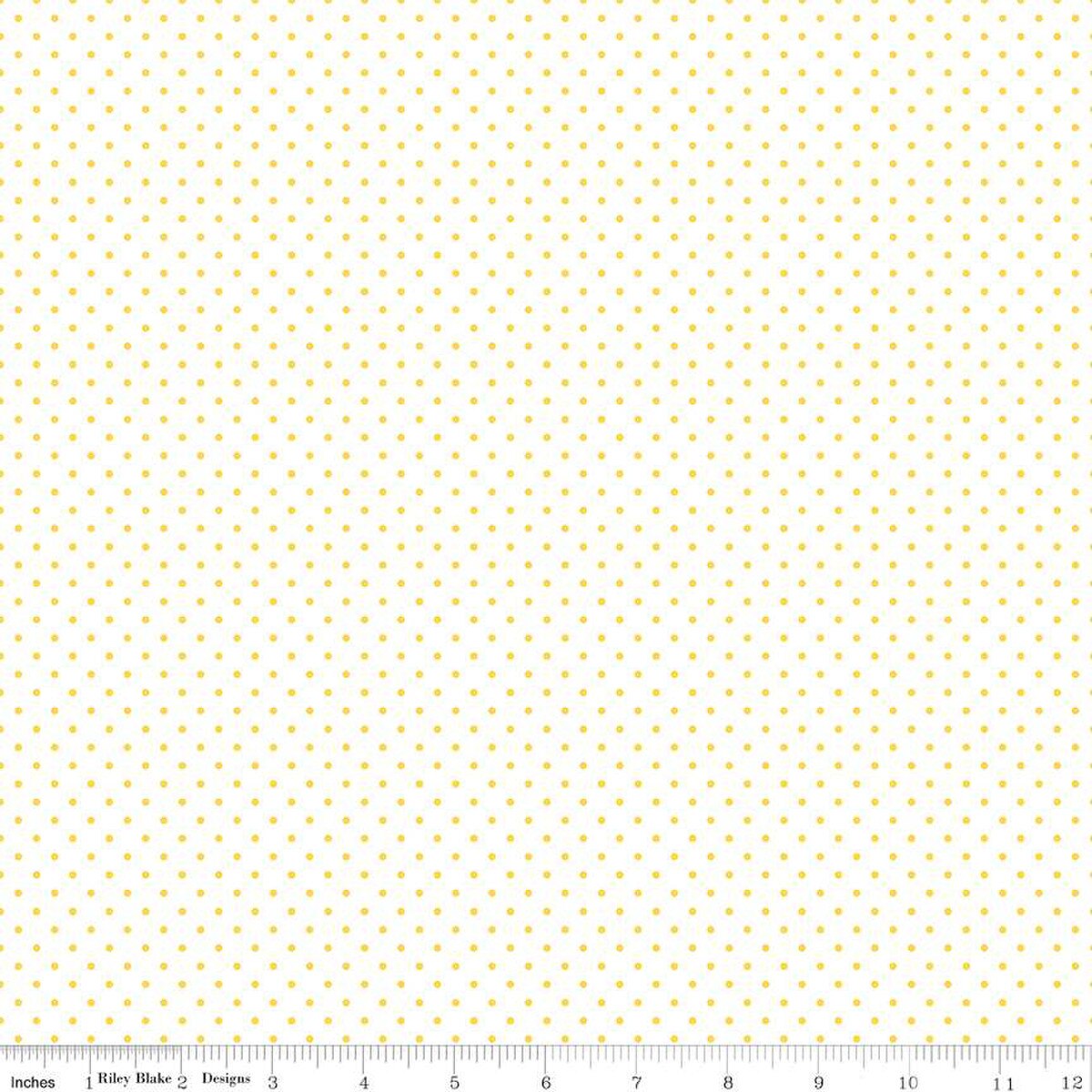 Fabric Riley Blake Basics Yellow Swiss Dot on White by the Quarter Yard C660-50-YELLOW