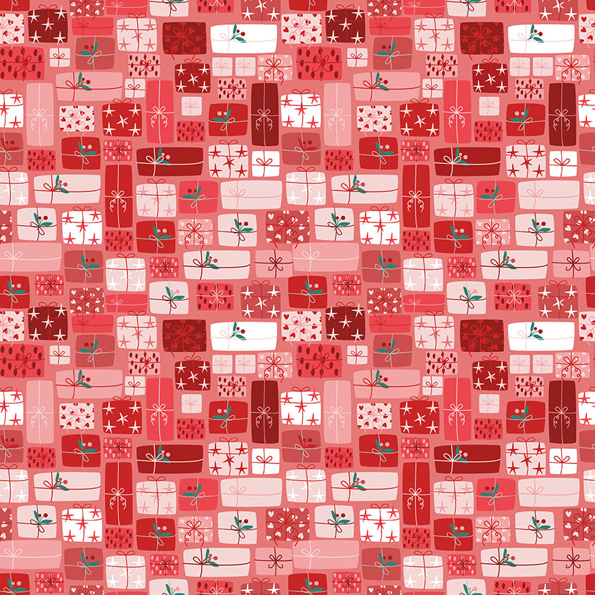 Fabric Riley Blake Berry Gifts of Giving Nutcracker Tradition by the Quarter Yard C17675-BERRY